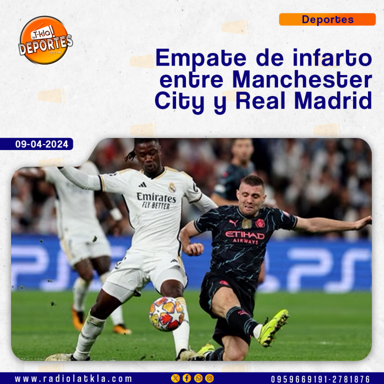 EMPATE DE INFARTO ENTRE MANCHESTER CITY Y REAL MADRID