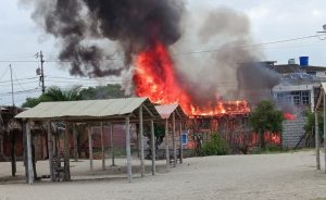 Incendio deja daños materiales en la comuna Palmar