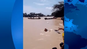 Seis rescatados tras naufragio de canoa en Babahoyo