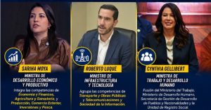 Estos son los titulares de los tres ministerios fusionados