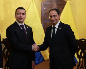 DANIEL NOBOA FORTALECE ALIANZA CON EL VICEPRESIDENTE DE COLOMBIA JOSÉ MANUEL RESTREPO