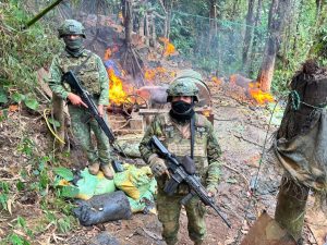 Ejército neutraliza equipos de minería ilegal en Urcuquí y golpea a estructuras criminales con pérdidas de $104.000